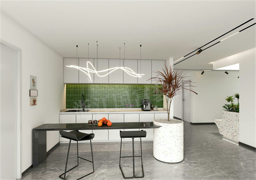 現(xiàn)代簡約辦公室茶水間設(shè)計(jì)效果圖